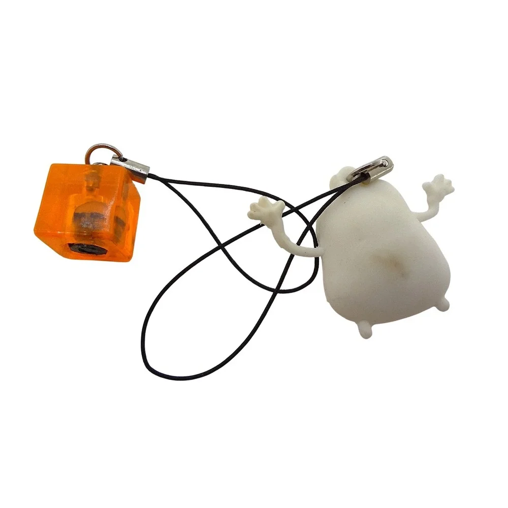 Orange-Romanian Telecom Company-‎ Light Up Charm Keychain and Mascot Clip On - Picture 2 of 2